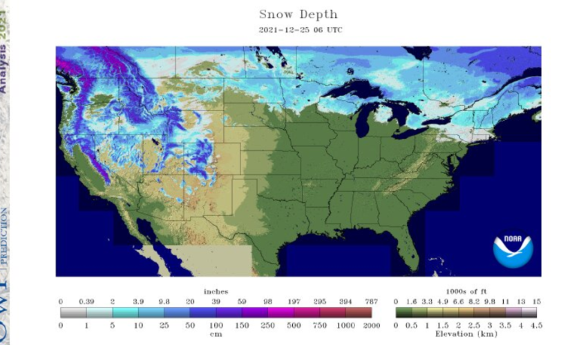 Christmas 2021: Where in the United States is having a white Christmas?