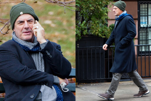 Chris Noth takes solo stroll in New York on Christmas amid sexual misconduct scandal