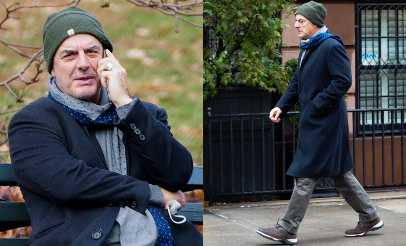 Chris Noth takes solo stroll in New York on Christmas amid sexual misconduct scandal