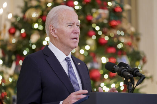 Biden explains coughing, hoarse voice, says grandson gave him a cold