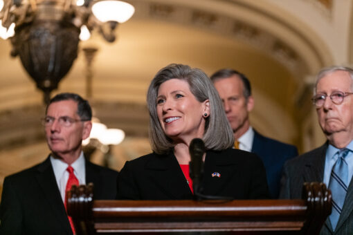 Ernst slams &apos;Bare Shelves Biden&apos; for pushing massive spending bill as Americans struggle to buy holiday gifts