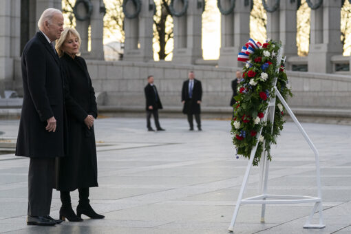 Bidens visit Pearl Harbor memorial, marking 80th anniversary of attack