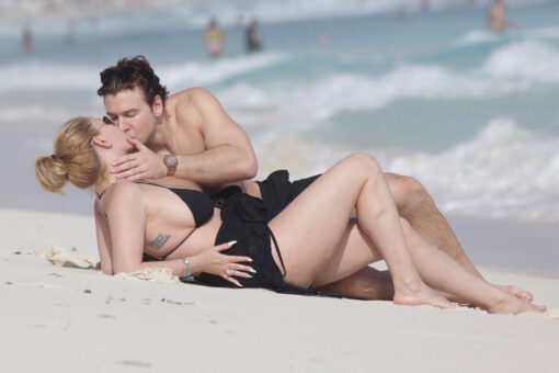 Ex-Playboy model Shanna Moakler puts on PDA display with younger boyfriend Matthew Rondeau in Mexico