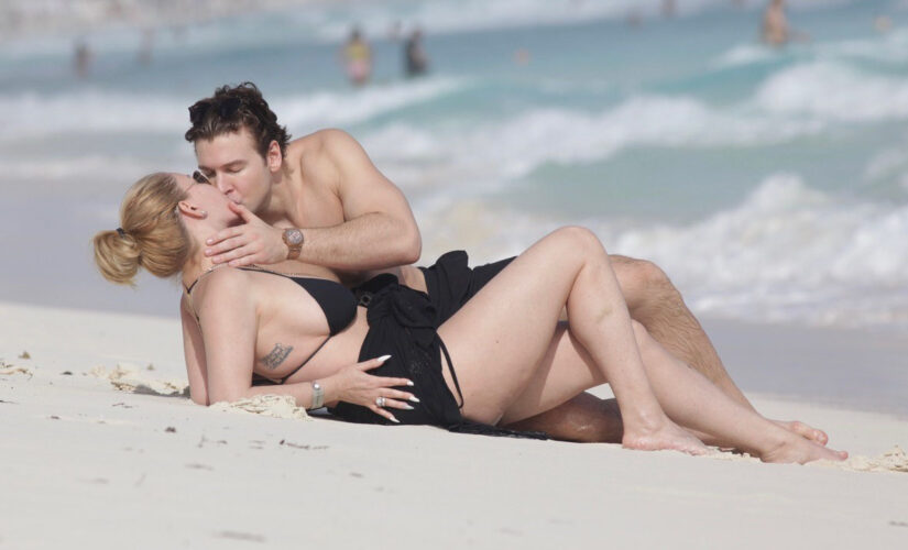 Ex-Playboy model Shanna Moakler puts on PDA display with younger boyfriend Matthew Rondeau in Mexico