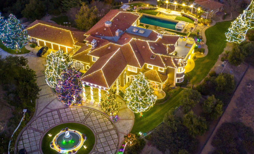 Jamie Foxx to Kim Kardashian: Celebrities show off massive Christmas light displays on California mansions