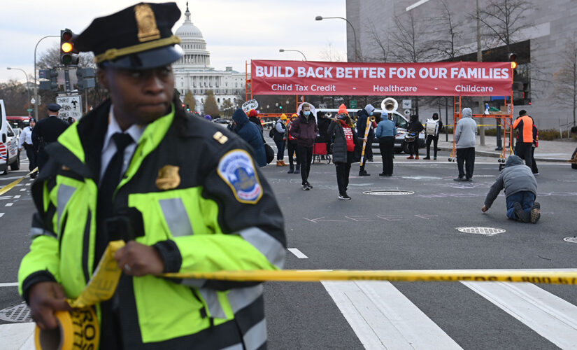 Left-wing Shutdown DC protest blocks traffic around nation&apos;s capital