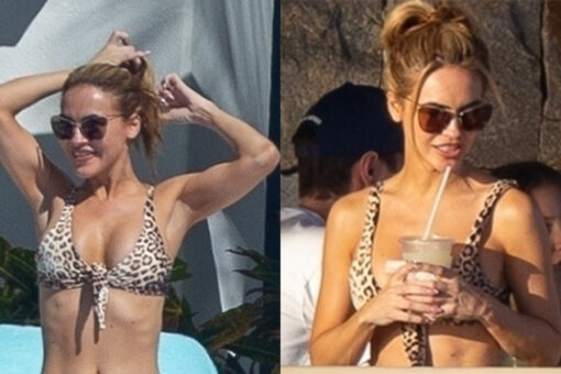 Chrishell Stause wows in leopard print bikini during Mexican getaway following split from boss Jason Oppenheim