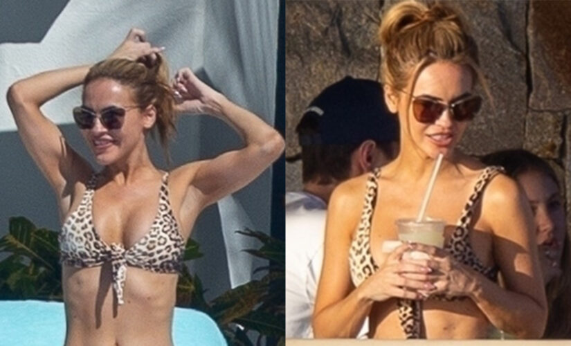 Chrishell Stause wows in leopard print bikini during Mexican getaway following split from boss Jason Oppenheim