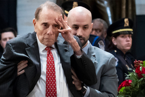 Bob Dole was a WWII hero and carried his battle scars the rest of his life