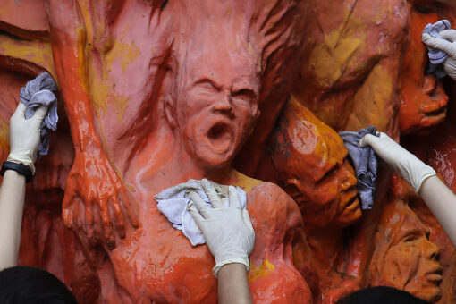 Tiananmen massacre 'Pillar of Shame' monument removed in Hong Kong