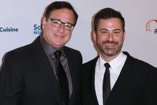 Emotional Bob Saget tribute sees Jimmy Kimmel struggle to maintain composure on his late-night show