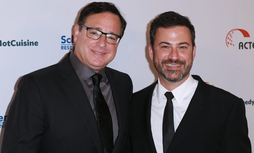 Emotional Bob Saget tribute sees Jimmy Kimmel struggle to maintain composure on his late-night show