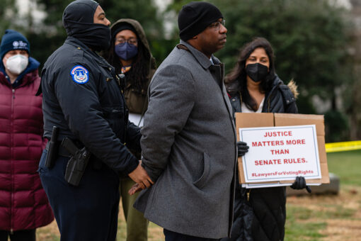 Democratic Rep. Jamaal Bowman arrested at Capitol protest about election bill failure