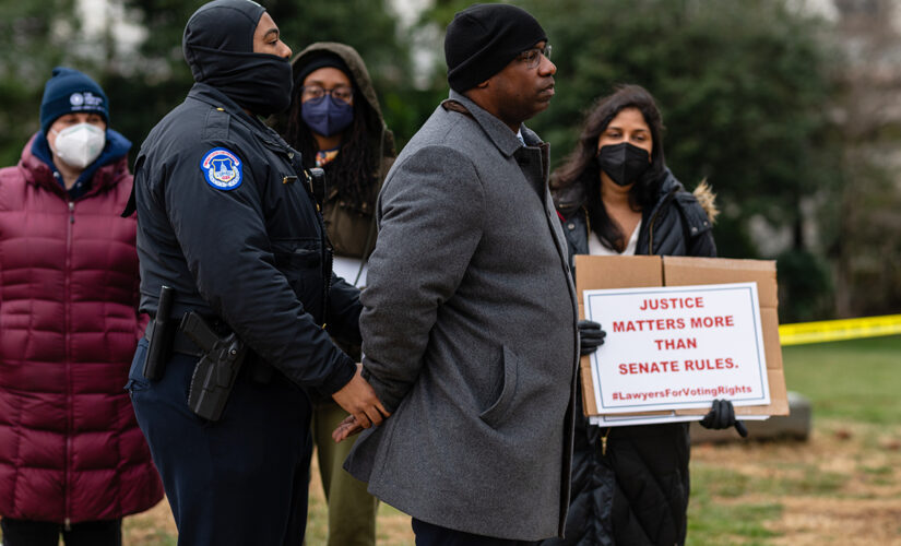 Democratic Rep. Jamaal Bowman arrested at Capitol protest about election bill failure