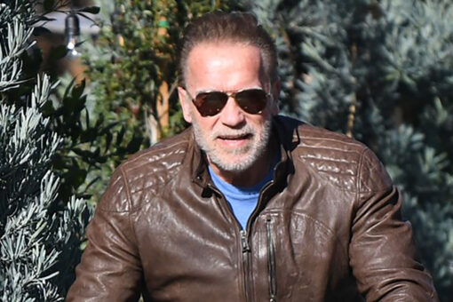 Arnold Schwarzenegger seen after car accident, rides bike in Los Angeles