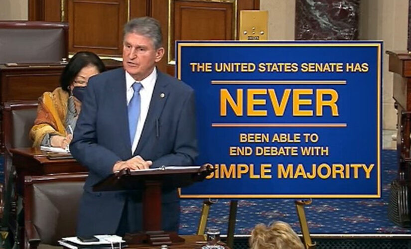 Manchin accuses fellow Dems of taking ‘easy way out’ with filibuster nuclear option vote