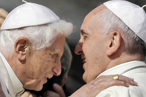 Pope Francis pledges justice for victims of abuse after predecessor faulted