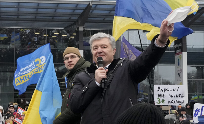 Former Ukraine president Poroshenko returns to face treason charges