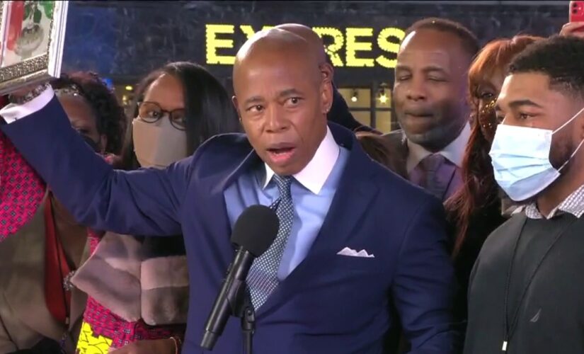 Eric Adams sworn in as New York City mayor after ball drop