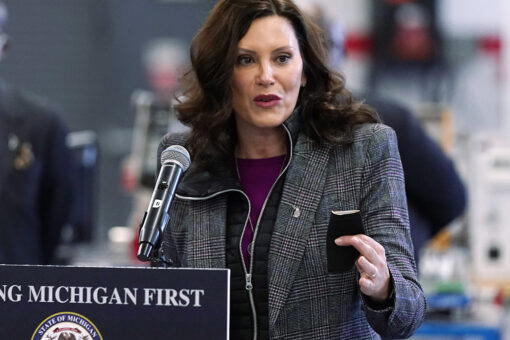 Michigan’s Whitmer isolating from husband after he tests positive for COVID-19