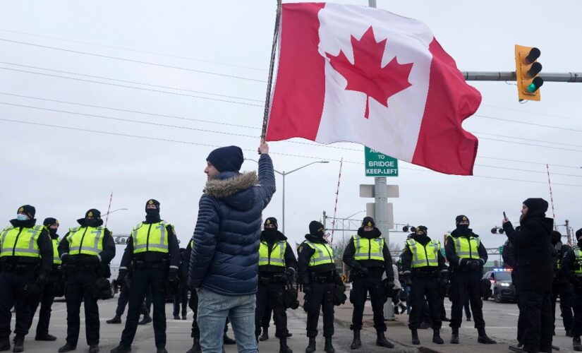 Canadian trucker protest on Ambassador Bridge ending as police follow through on emergency order