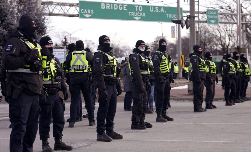 Canadian police begin arresting protesters blocking US-Canada bridge