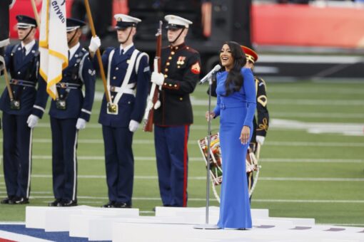 Jhene Aiko kicks off Super Bowl 2022 with ‘America the Beautiful,’ Mickey Guyton sings national anthem