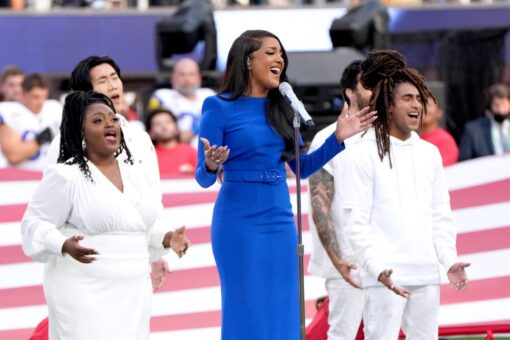 Mickey Guyton’s powerful national anthem performance praised by country music stars: ‘Smashed it’