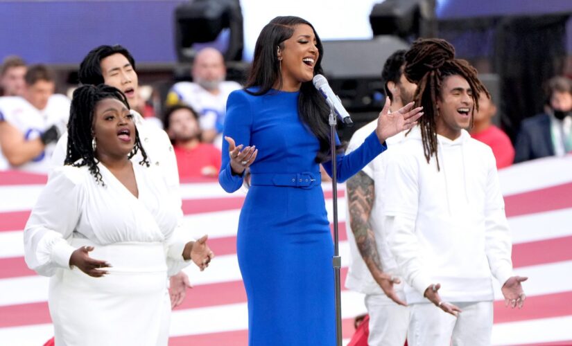 Mickey Guyton’s powerful national anthem performance praised by country music stars: ‘Smashed it’