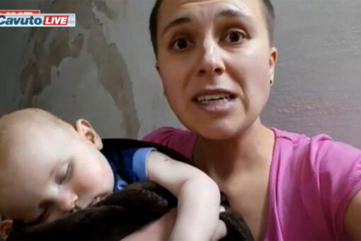Ukrainian mom pleads for help from bomb shelter: ‘Please intervene with force’
