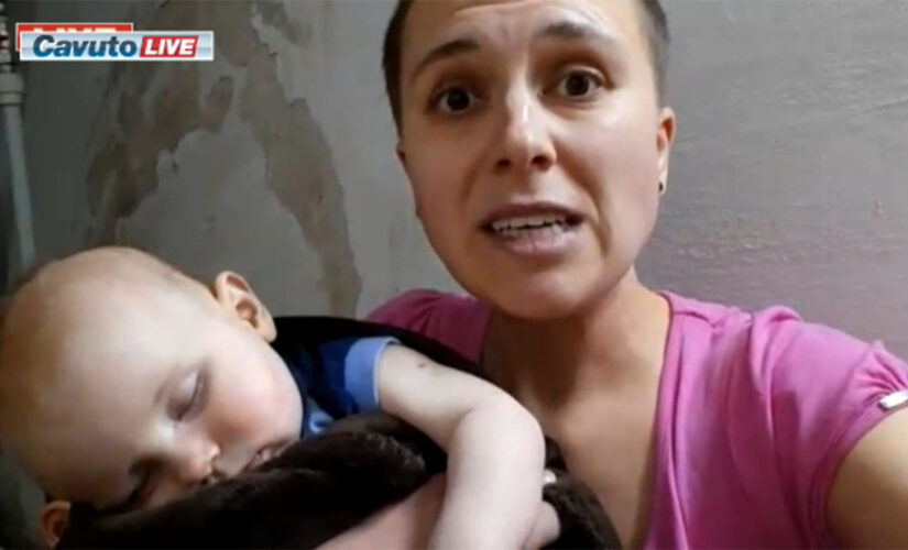 Ukrainian mom pleads for help from bomb shelter: ‘Please intervene with force’