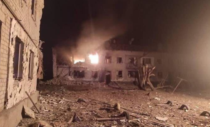 Ukrainian town shows significant damage after shelling