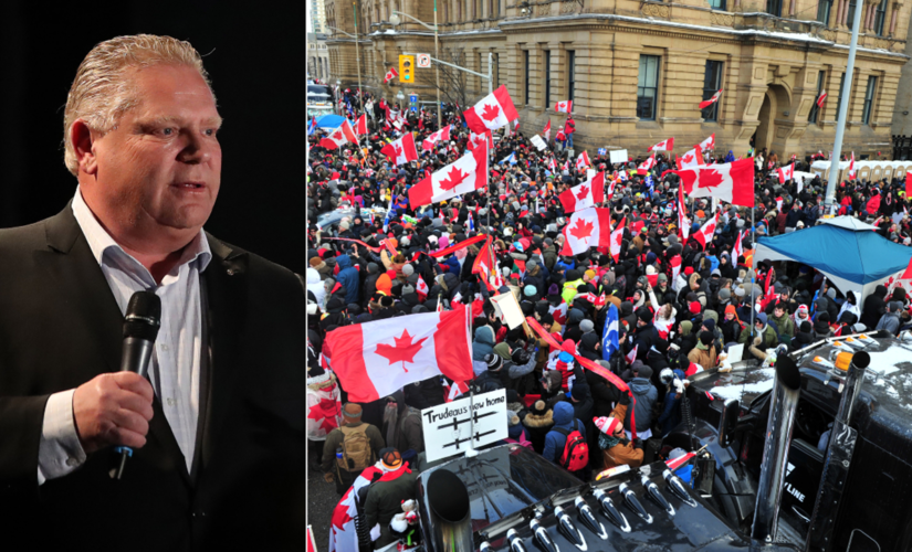 Ontario premier Doug Ford echoes Canadian truckers’ complaints: ‘Everyone’s done with this’