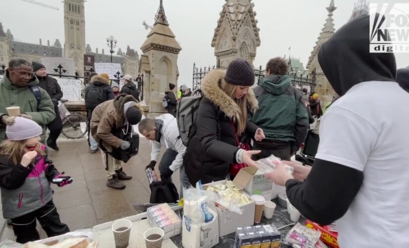 Supporters rally around Canadian trucker convoy providing food, gas and rides