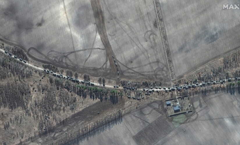 Ukraine invasion: Russian convoy captured in satellite images much longer than previously reported, firm says