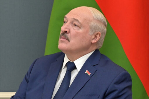 Belarus President Lukashenko appears to stand in front of map of planned Moldova invasion: reports