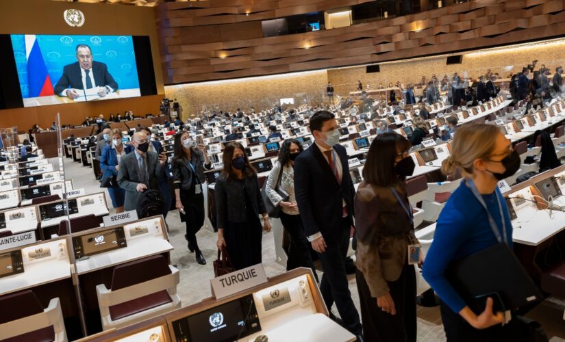 UN diplomats file out of meetings in Geneva as Russia defends invasion: WATCH VIDEO