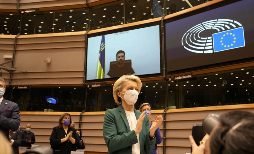 Ukraine President Zelenskyy garners standing ovation in impassioned speech to EU