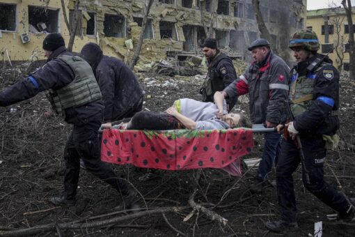 Russia-Ukraine war photos: Mariupol hospital bombed as over 2.1M refugees flee, others scramble to safety