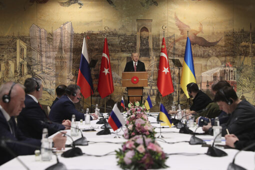 Russia, Ukraine negotiators hold talks in Turkey as Moscow says it will pull back from Kyiv, Chernihiv