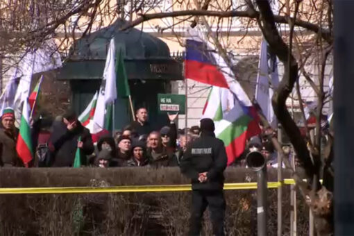 Bulgarians protest during US Defense Sec. Austin’s visit, PM says no Ukraine military aid
