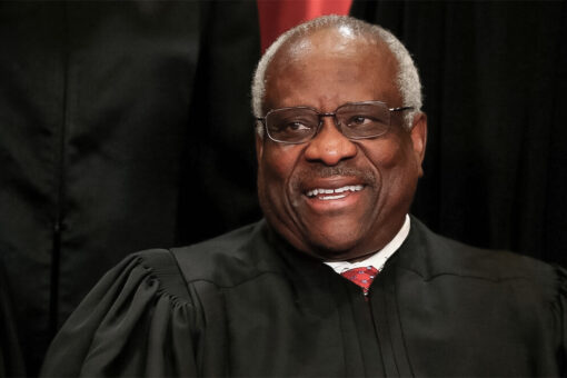 Justice Thomas participates in arguments remotely after lengthy hospital stay