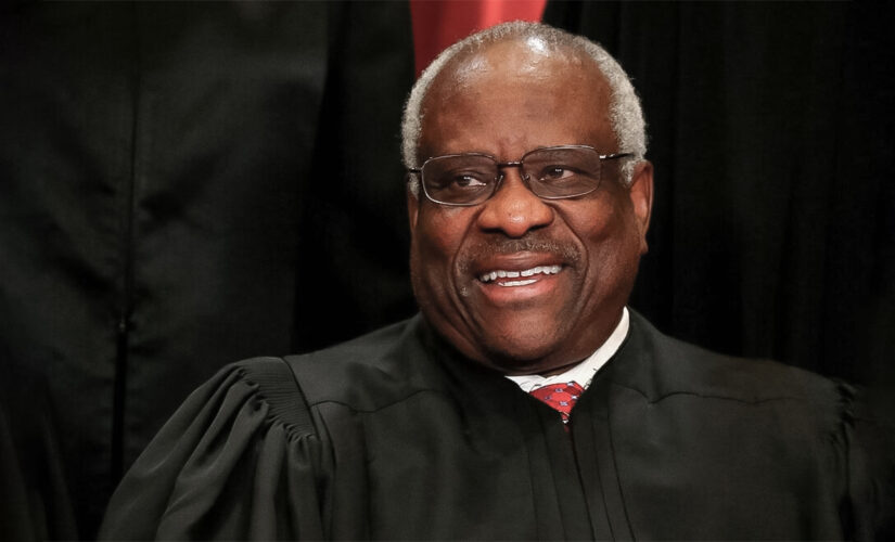 Justice Thomas participates in arguments remotely after lengthy hospital stay