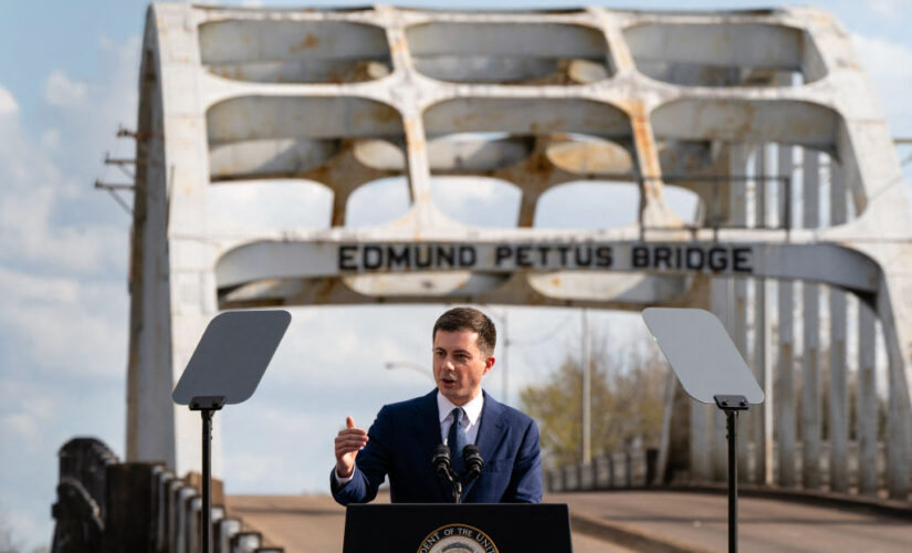 Buttigieg draws link between transportation and history of civil rights at Edmund Pettus Bridge