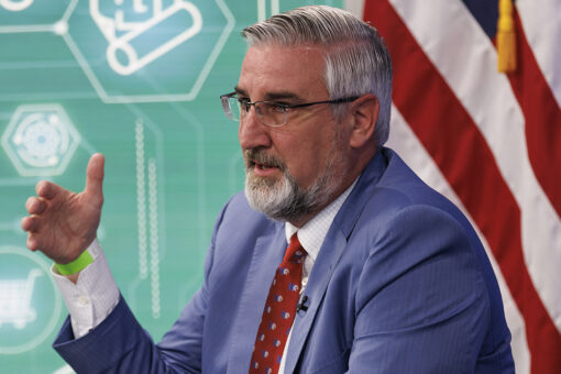 Indiana Republican governor vetoes bill barring transgender girls from female sports