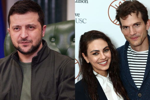 Ukrainian President Zelenskyy thanks Mila Kunis, Ashton Kutcher for raising millions