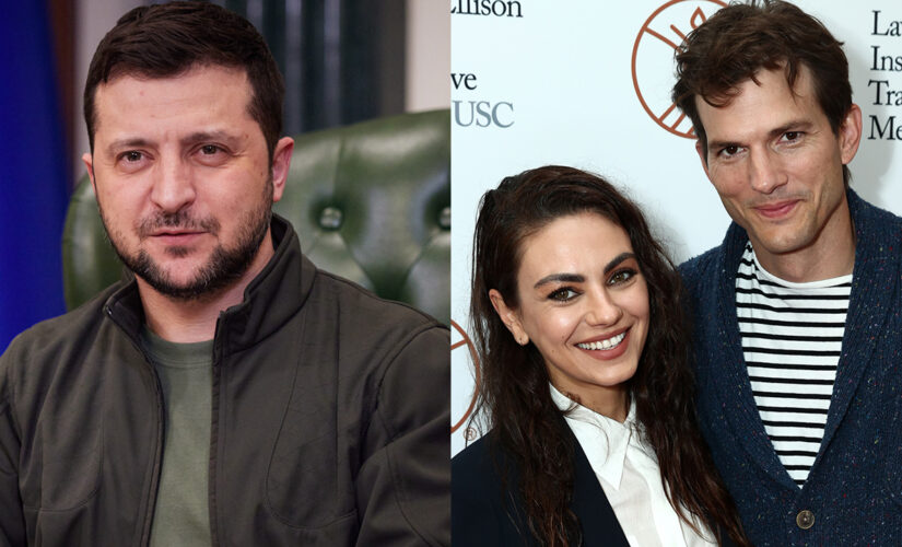 Ukrainian President Zelenskyy thanks Mila Kunis, Ashton Kutcher for raising millions