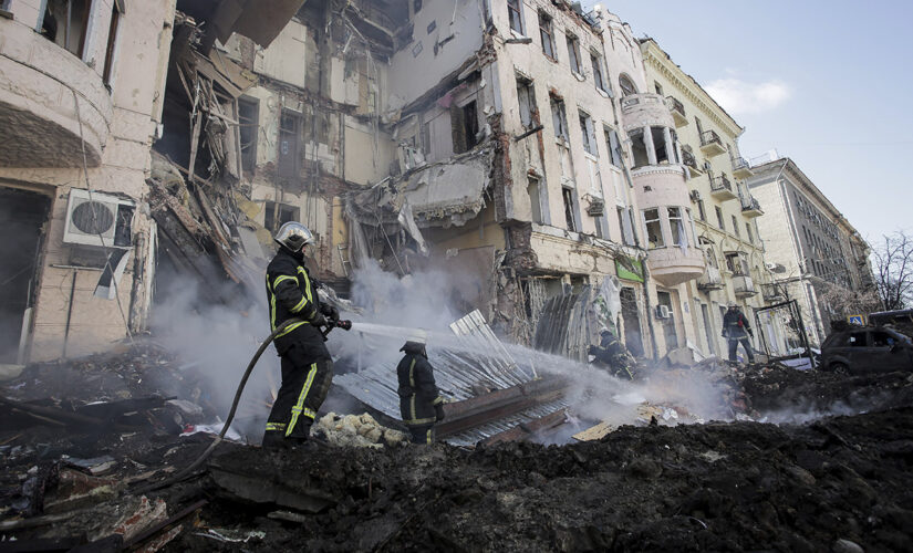 PHOTOS: Russian shelling intensifies as apartment building in Kharkiv is left looking apocalyptic