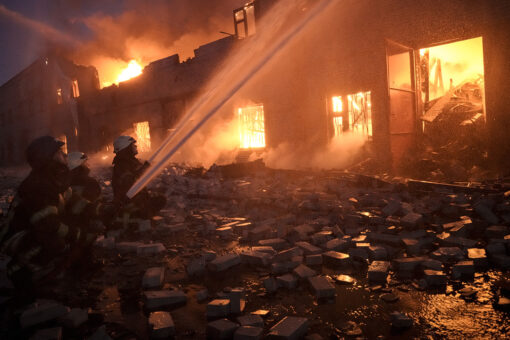 PHOTOS: Brutal Russian airstrike sets Mariupol theatre filled with innocent Ukrainians on fire