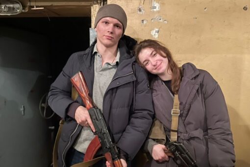Young Ukrainian couple married early when Russia invaded; now, they’re fighting for freedom